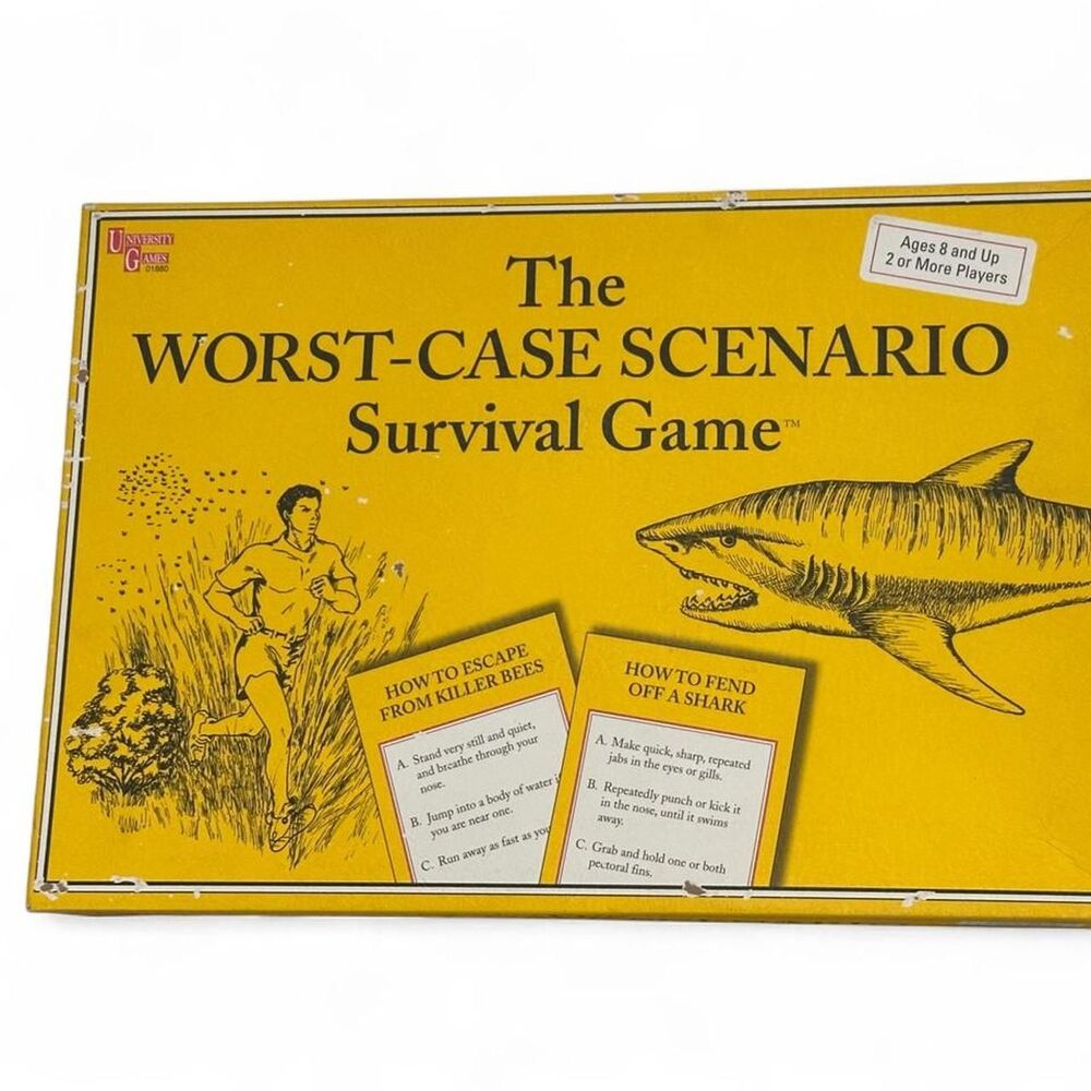 Vintage 2001 The Worst-Case Scenario Survival BoardGame - 100% Complete!